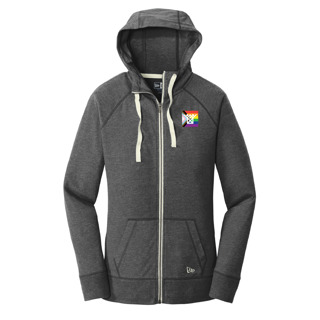 KHDS Ladies Sueded Cotton Full Zip Pride Flag (3 colors)