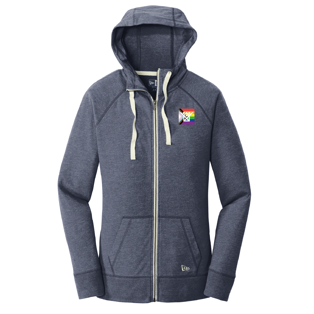 KHDS Ladies Sueded Cotton Full Zip Pride Flag (3 colors)