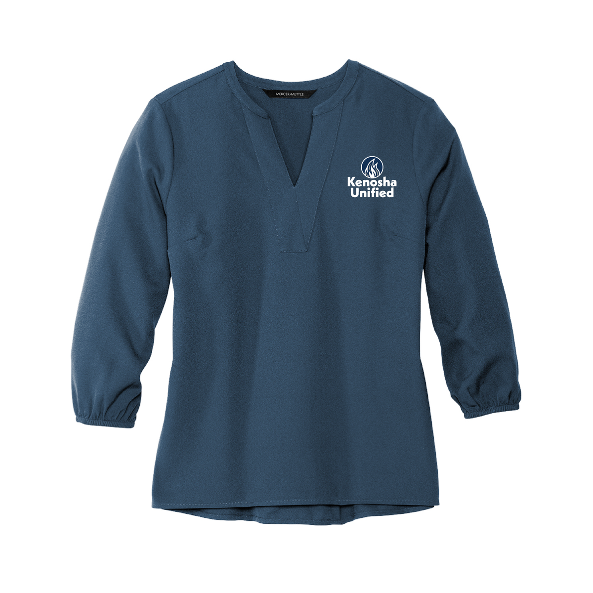 KUSD Ladies Stretch Crepe 3/4-Sleeve Blouse (4 Colors)