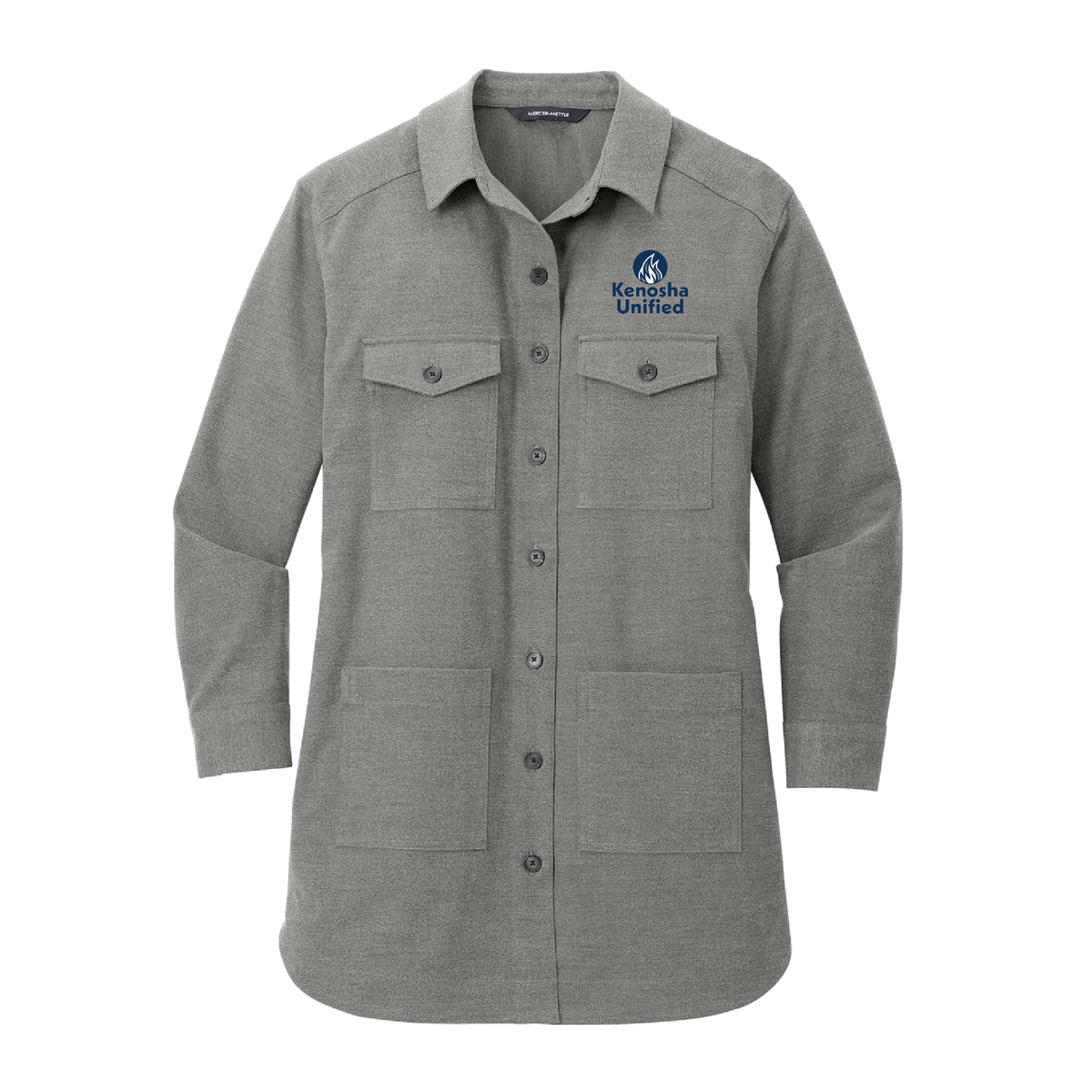 KUSD Ladies Long Sleeve Twill Overshirt