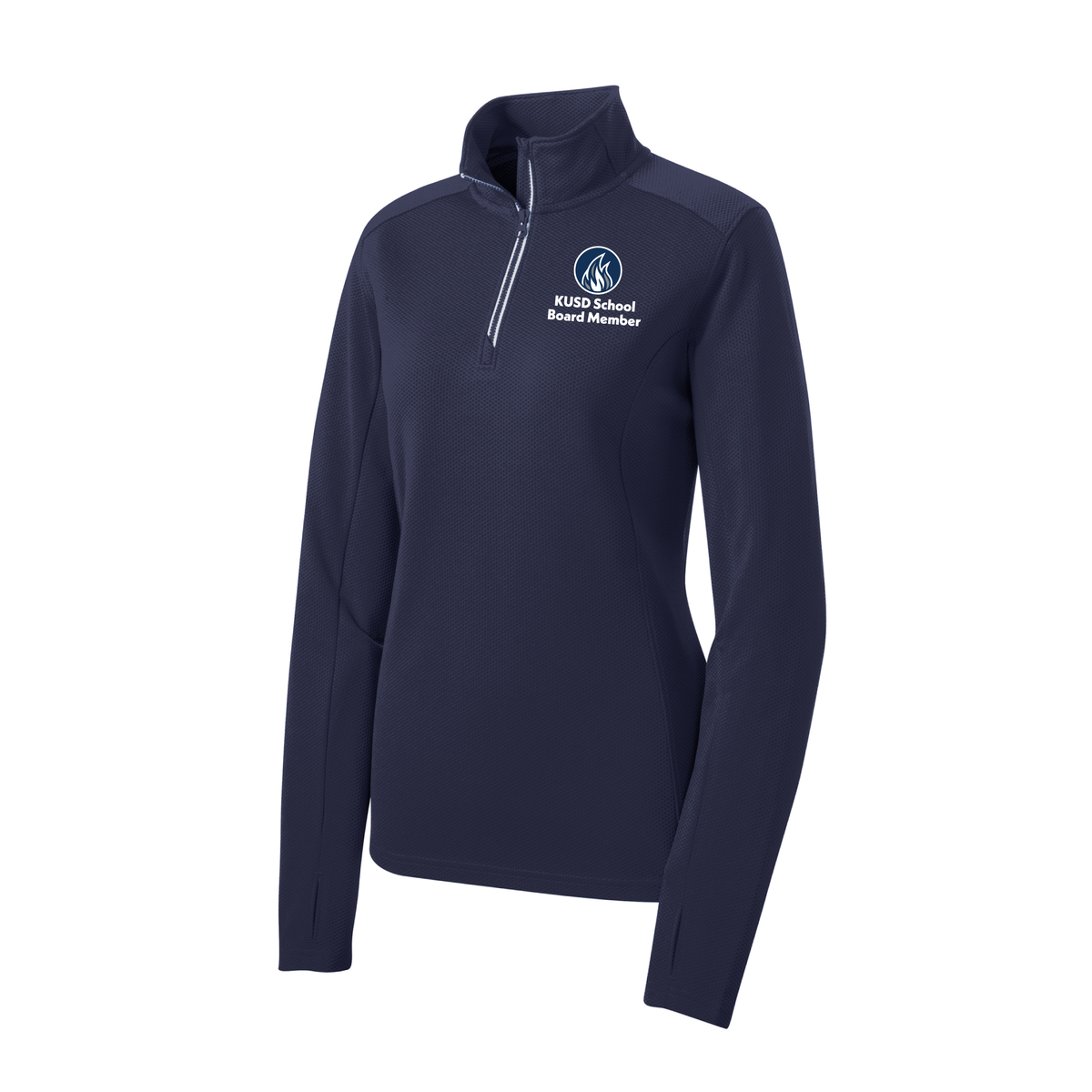 KUSD School Board Ladies Textured ¼ Zip (2 colors)
