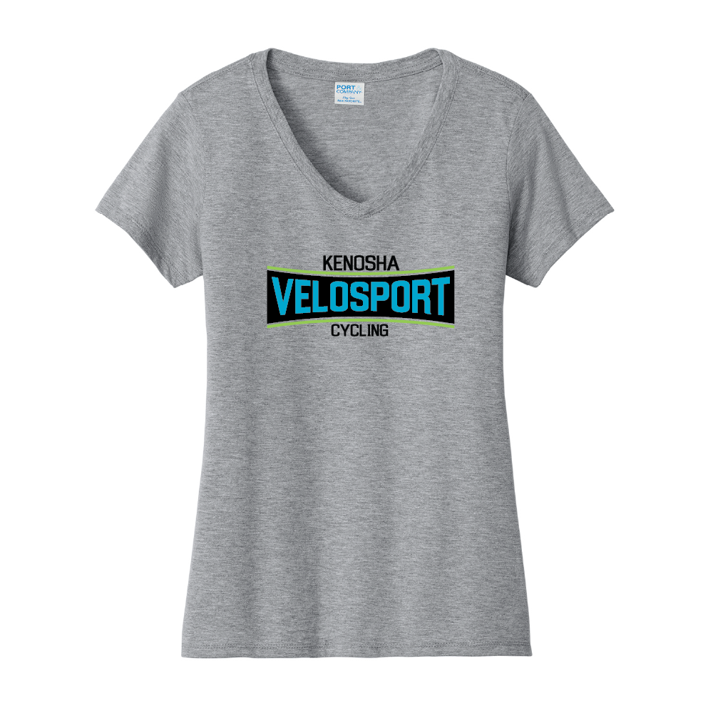 Kenosha Velosport Ladies Essential V-Neck T-Shirt (2 colors)