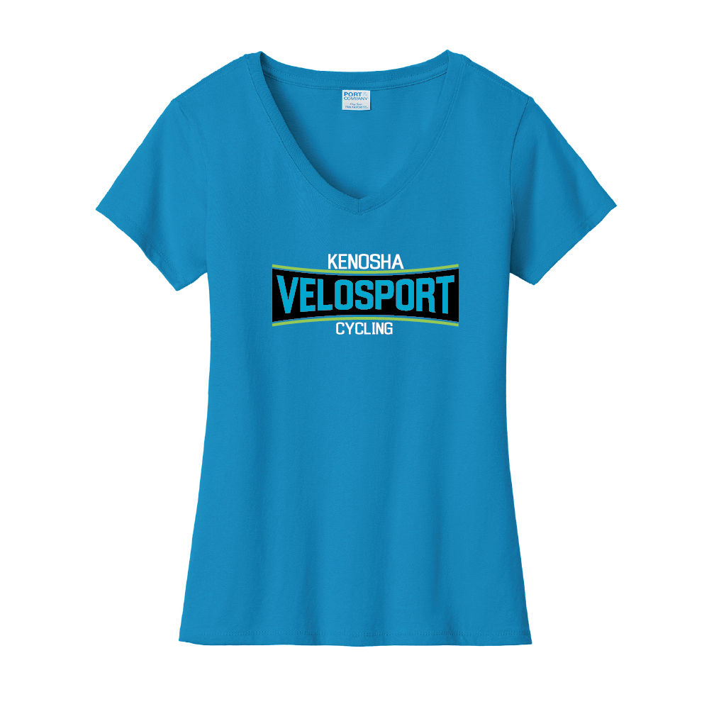 Kenosha Velosport Ladies Essential V-Neck T-Shirt (2 colors)