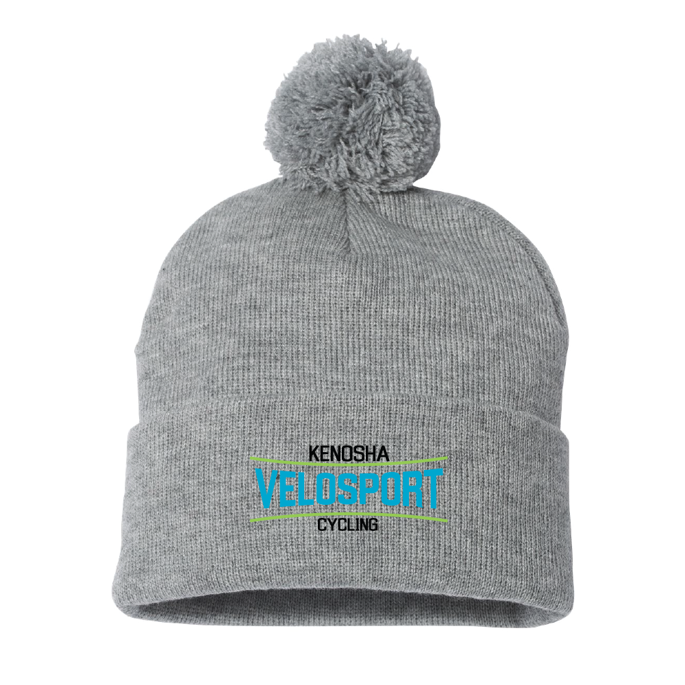 Kenosha Velosport Pom-Pom Knit Beanie (2 Colors)