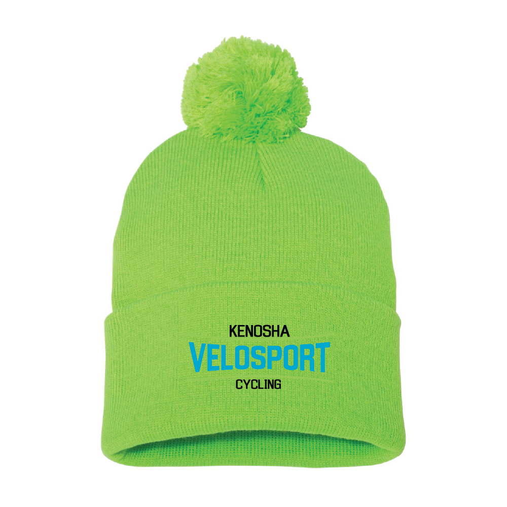 Kenosha Velosport Pom-Pom Knit Beanie (2 Colors)
