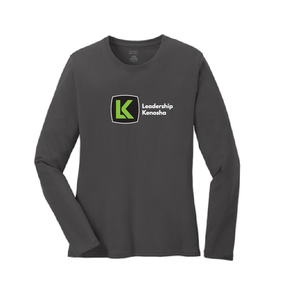 LK Ladies Long Sleeve Core Cotton Tee (2 colors)