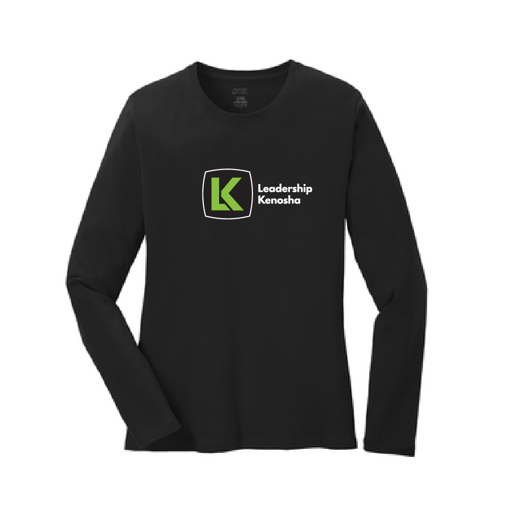 LK Ladies Long Sleeve Core Cotton Tee (2 colors)