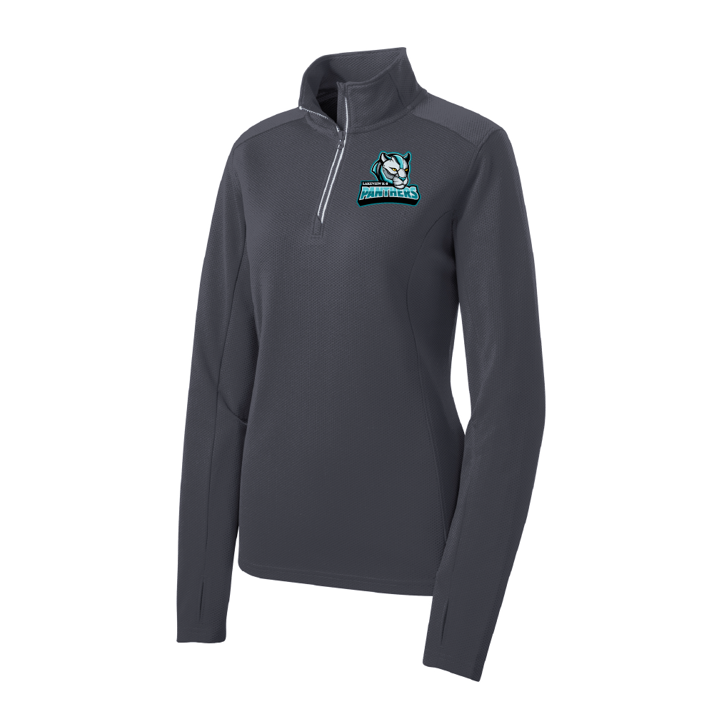 LakeView K-8 Ladies Textured ¼ Zip