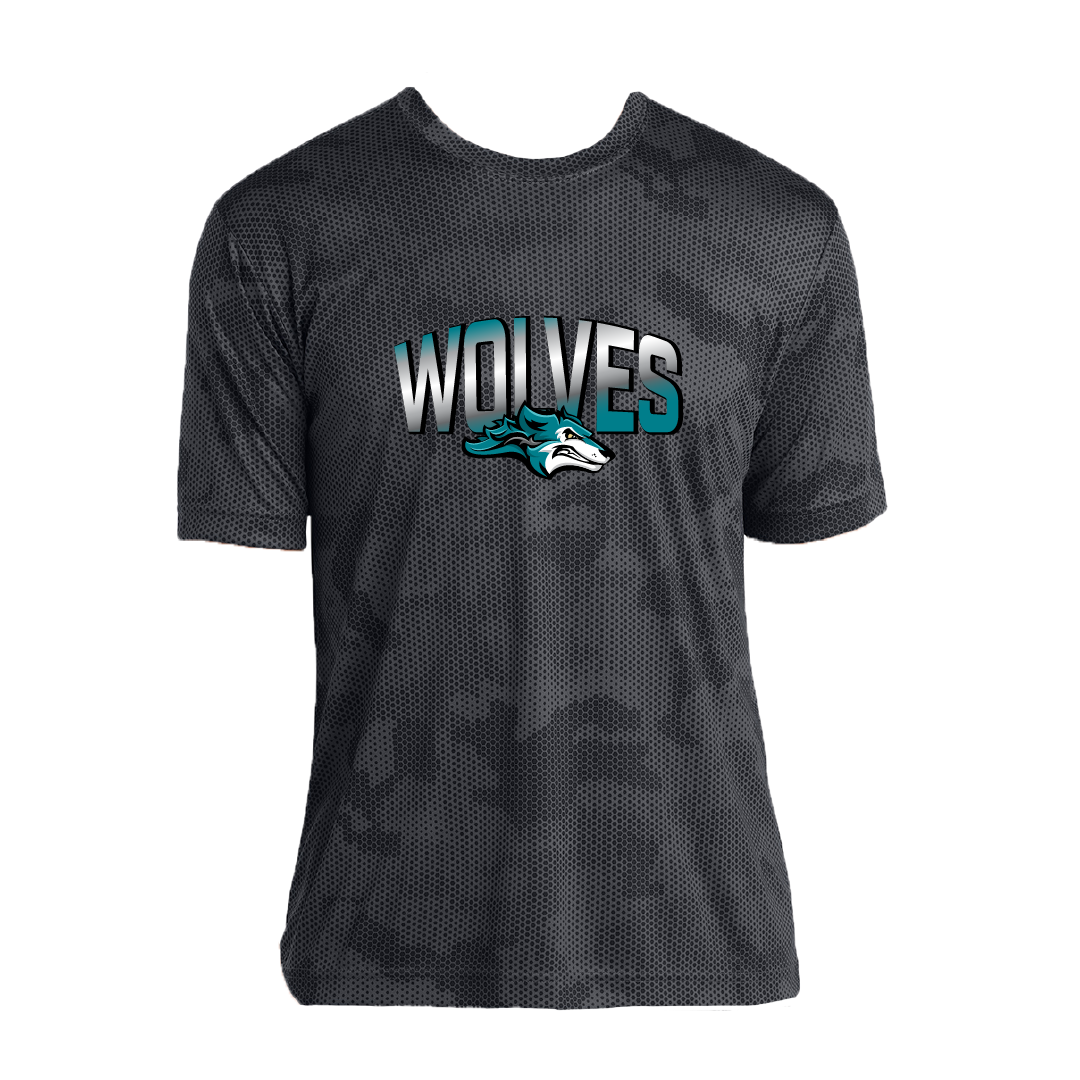 LakeView Wolves Adult CamoHex Tee
