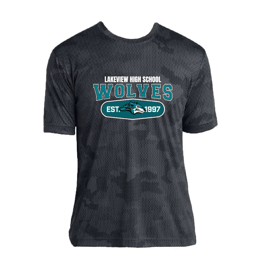 LakeView Wolves Original Adult CamoHex Tee