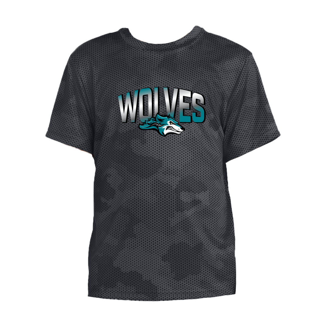 LakeView Wolves YOUTH CamoHex Tee