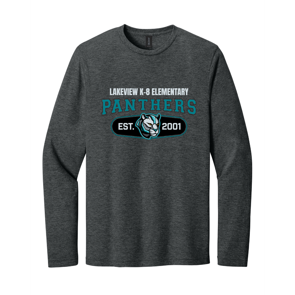 LakeView K-8 Panthers Original Adult Softstyle Long Sleeve Tee