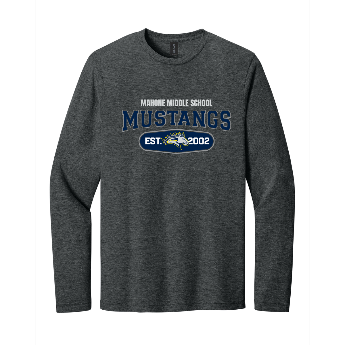 Mahone Mustangs Original Adult Softstyle Long Sleeve Tee