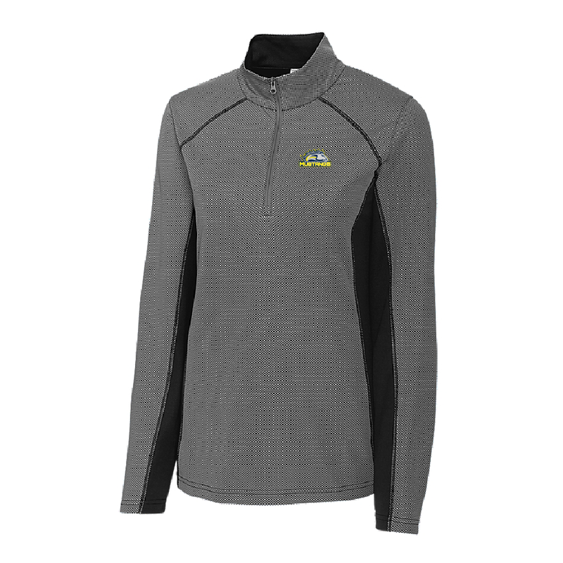 Mahone Ladies Half Zip Colorblock Tech Pullover