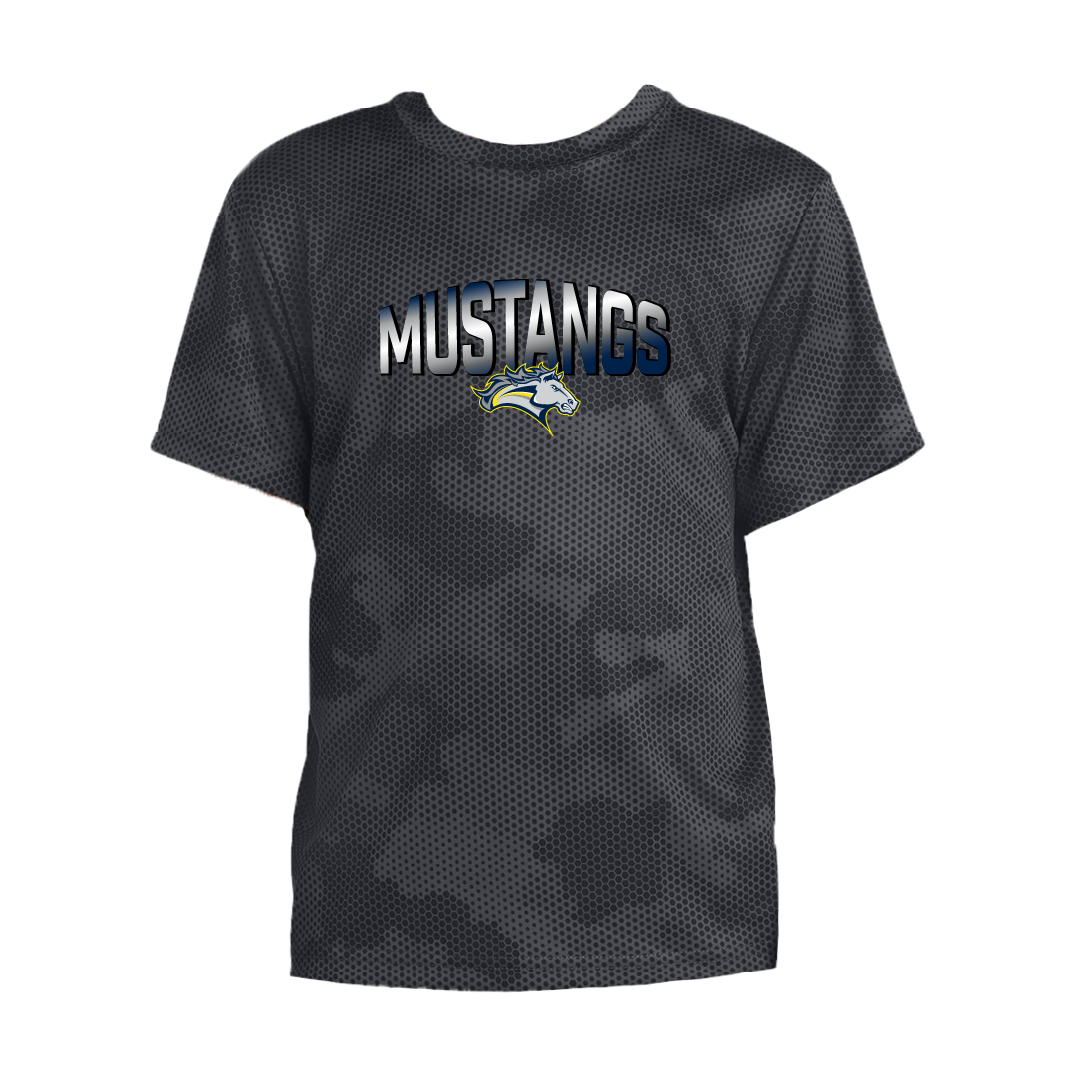 Mahone Mustangs YOUTH CamoHex Tee