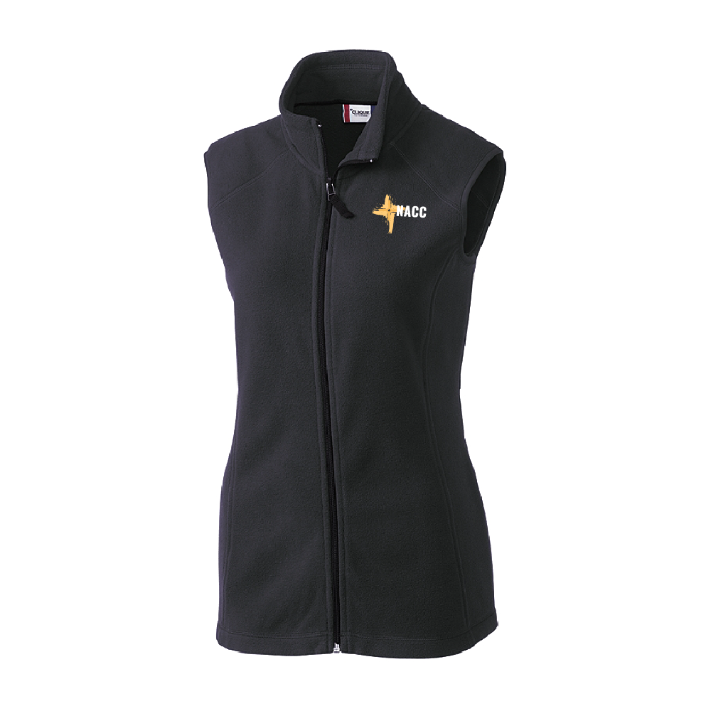 NACC Ladies Full Zip Microfleece Vest (2 colors)