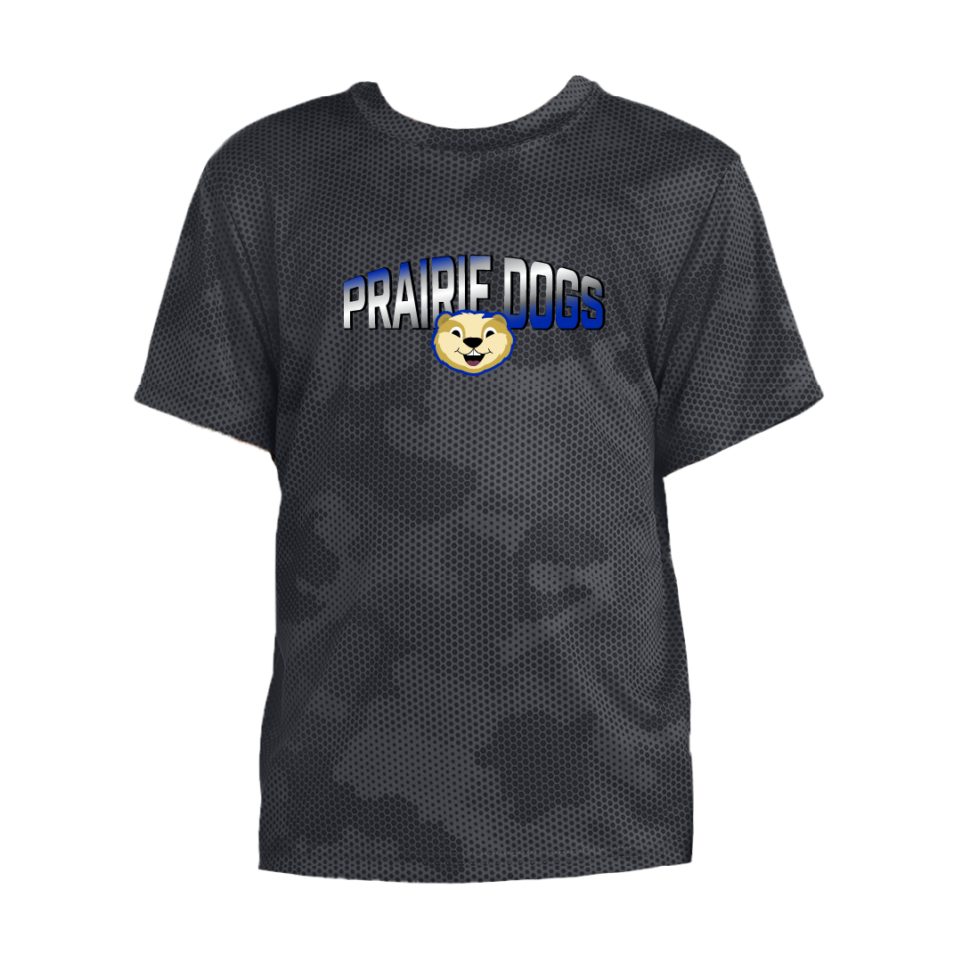 Pleasant Prairie Prairie Dogs YOUTH CamoHex Tee