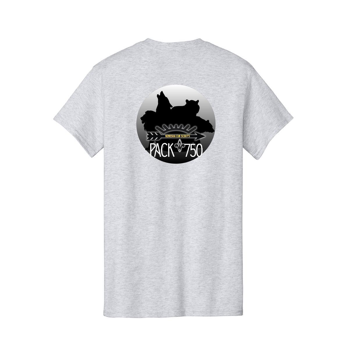 Pack 750 Adult Essential T-Shirt - Proud Supporter (3 colors)