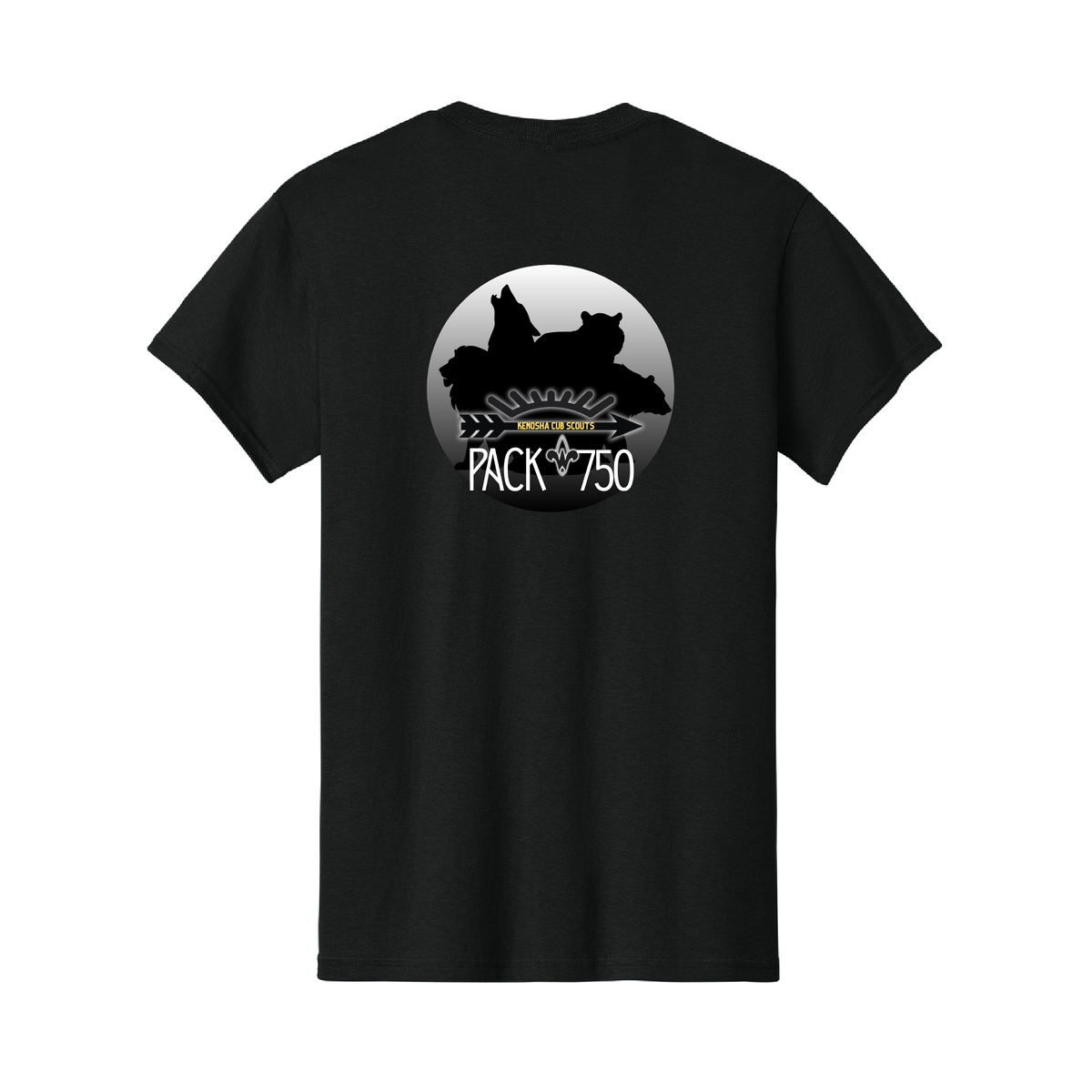 Pack 750 Adult Essential T-Shirt - Proud Supporter (3 colors)