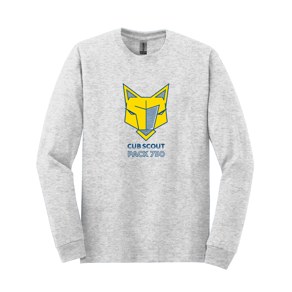 Pack 750 Adult Long Sleeve T-Shirt (2 Colors)
