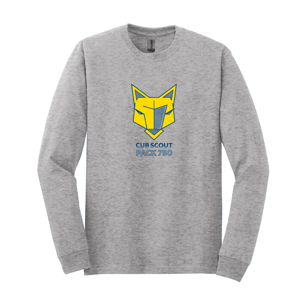 Pack 750 Adult Long Sleeve T-Shirt (2 Colors)