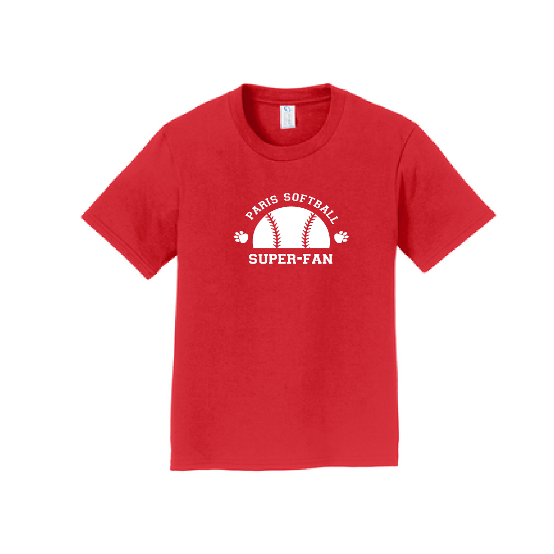 Paris School YOUTH Softball Super Fan T