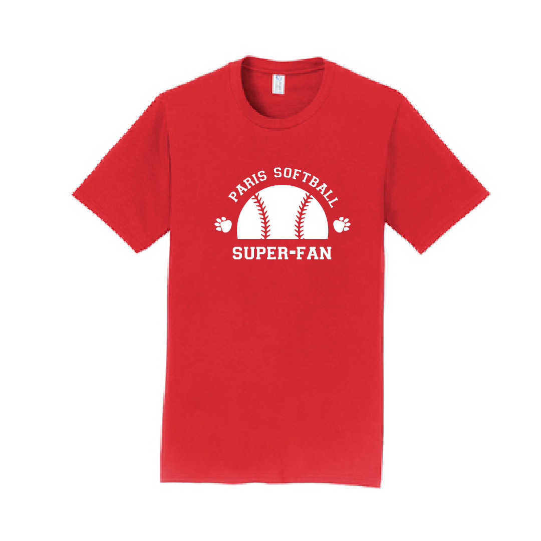 Paris School Adult Softball Super Fan T