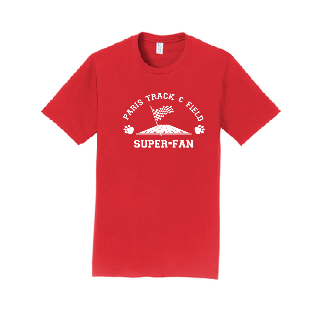 Paris School Adult Track & Field Super Fan T