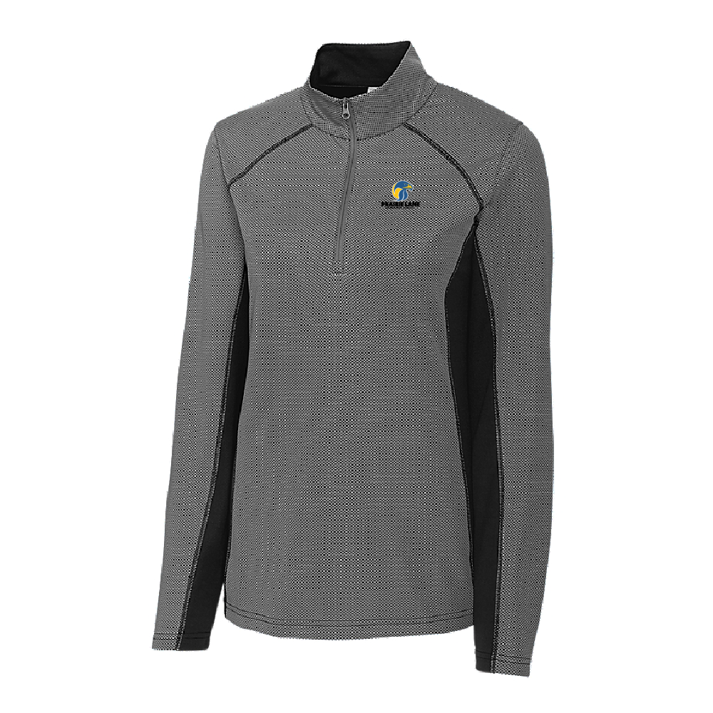 Prairie Lane Ladies Half Zip Colorblock Tech Pullover