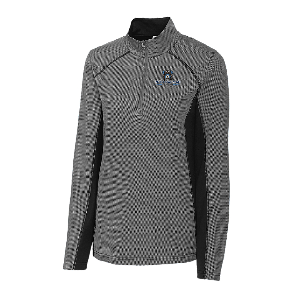 Ruth Harman Academy Ladies Half Zip Colorblock Tech Pullover