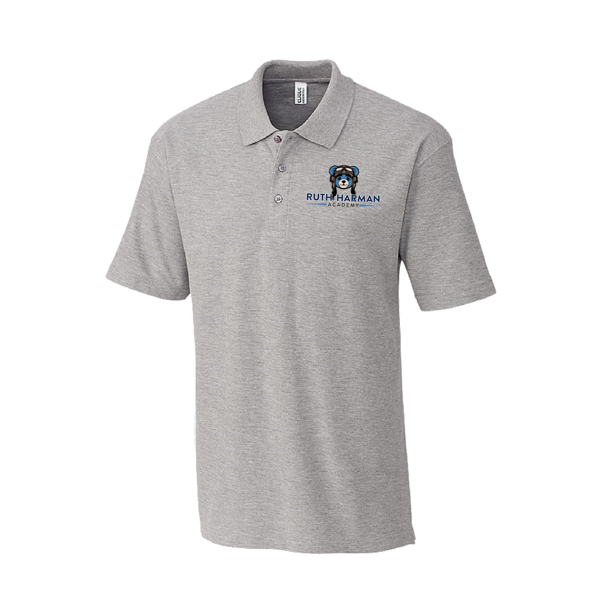 Ruth Harman Academy Adult All Cotton Pique Short Sleeve Polo