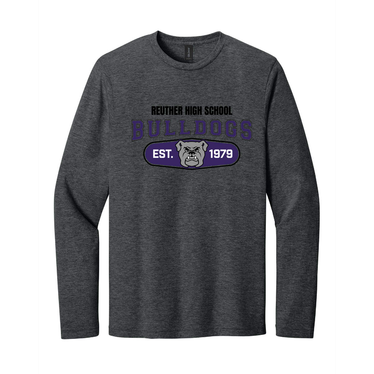 Reuther Bulldogs Original Adult Softstyle Long Sleeve Tee