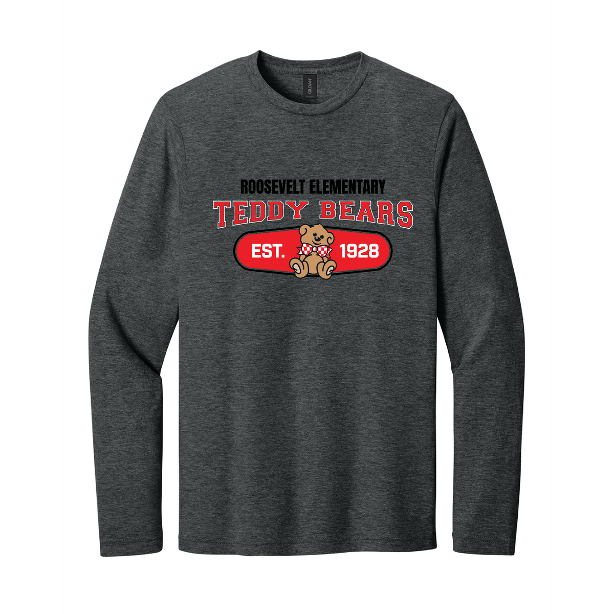 Roosevelt Teddys Original Adult Softstyle Long Sleeve Tee