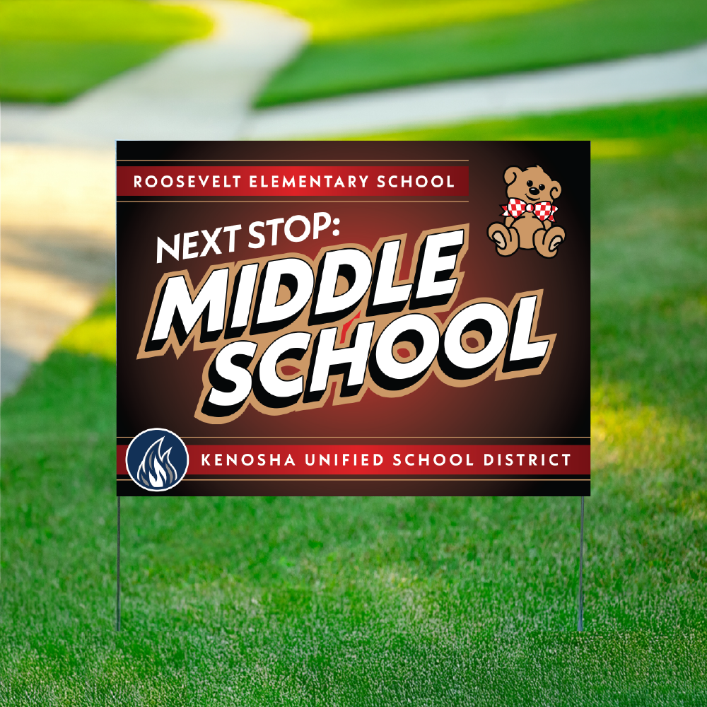 Roosevelt 5th Grader Yard Sign – Kenosha Spiritwear