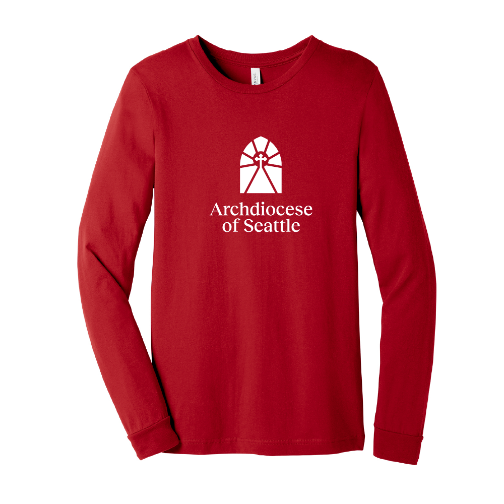 Archdiocese of Seattle Adult Jersey Long Sleeve Tee (4 colors)