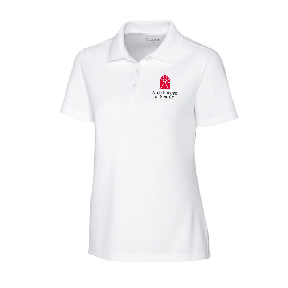 Archdiocese of Seattle Ladies Eco Performance Pique Polo (3 colors)