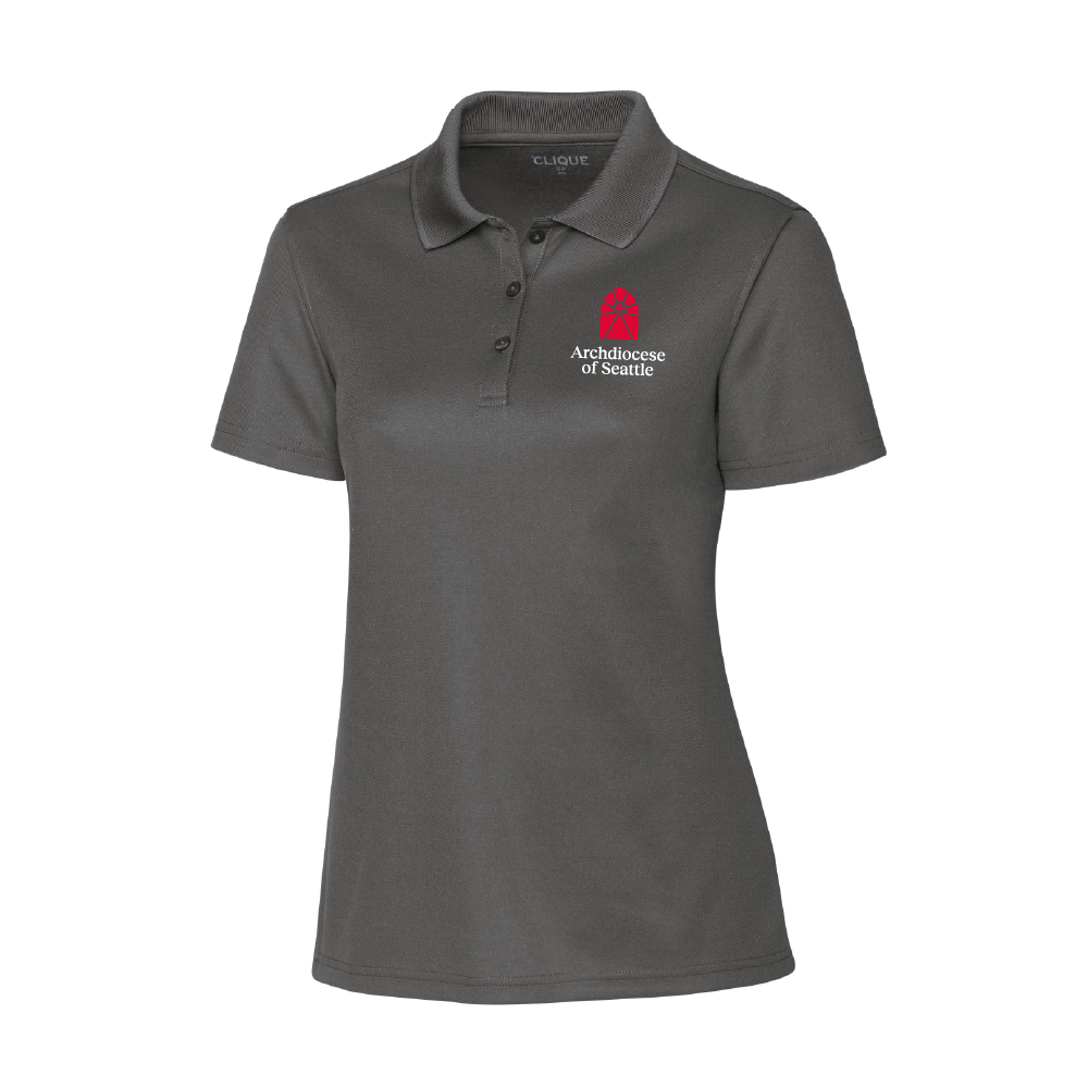 Archdiocese of Seattle Ladies Eco Performance Pique Polo (3 colors)