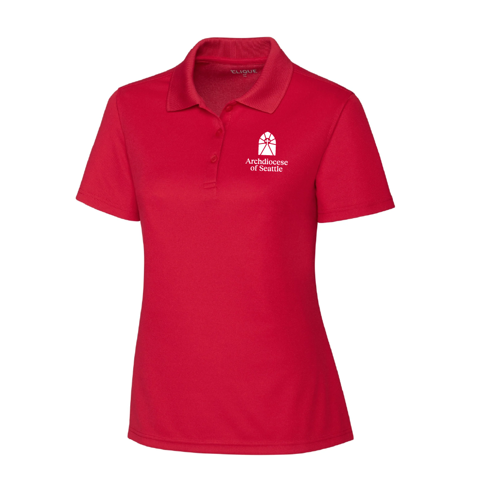 Archdiocese of Seattle Ladies Eco Performance Pique Polo (3 colors)