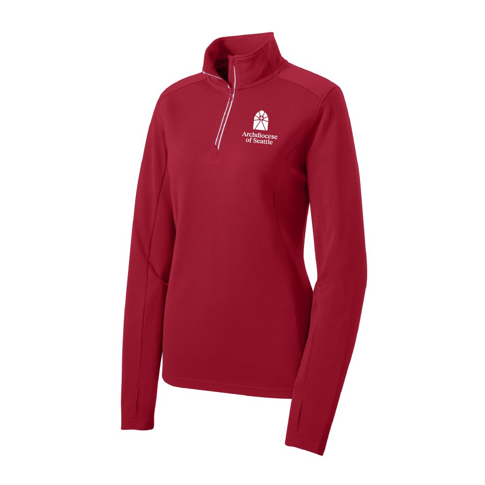 Archdiocese of Seattle Ladies Textured ¼ Zip (2 colors)