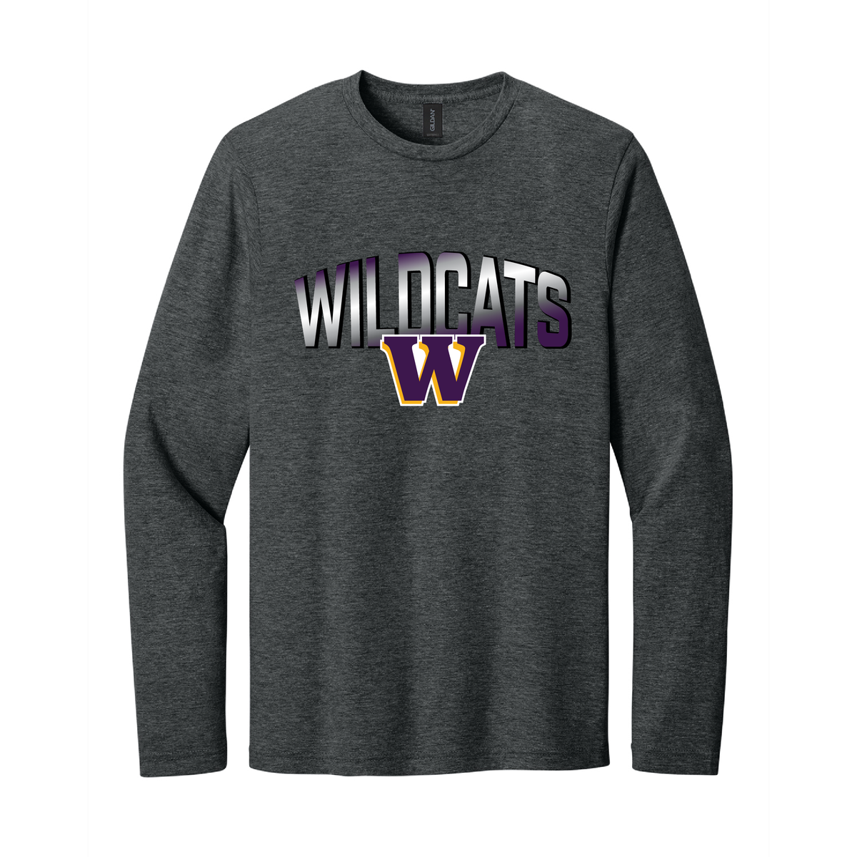 Washington Wildcats Adult Softstyle Long Sleeve Tee