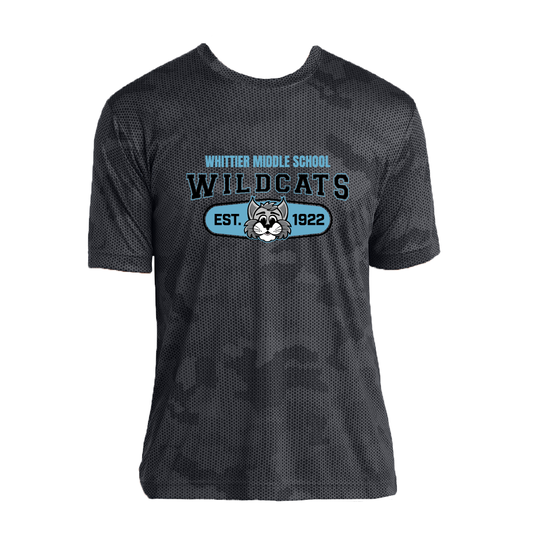 Whittier Wildcats Original YOUTH CamoHex Tee