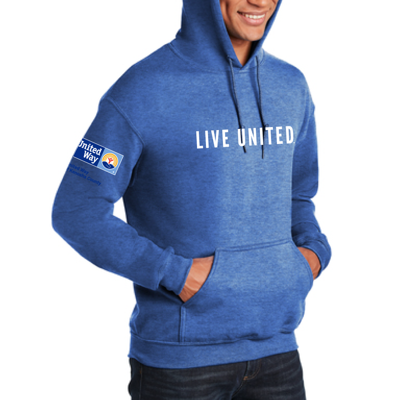 UWKC Adult Live United Essential Hooded Sweatshirt (4 colors)