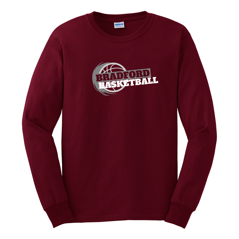 Bradford Basketball Adult Essential Long Sleeve T-Shirt