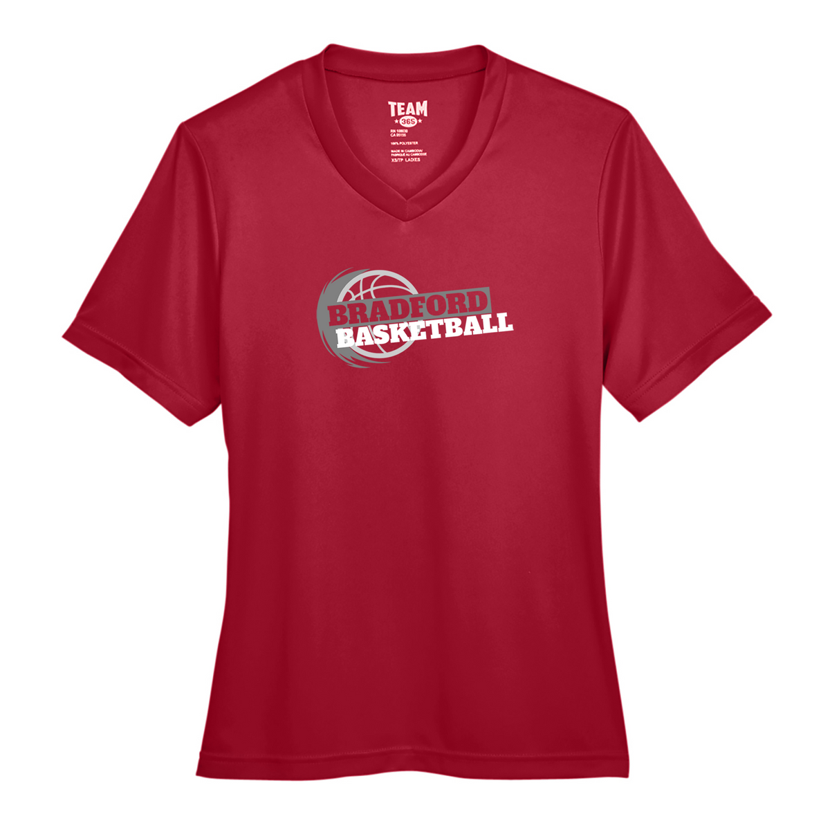 Bradford Basketball Ladies Performance V-Neck T