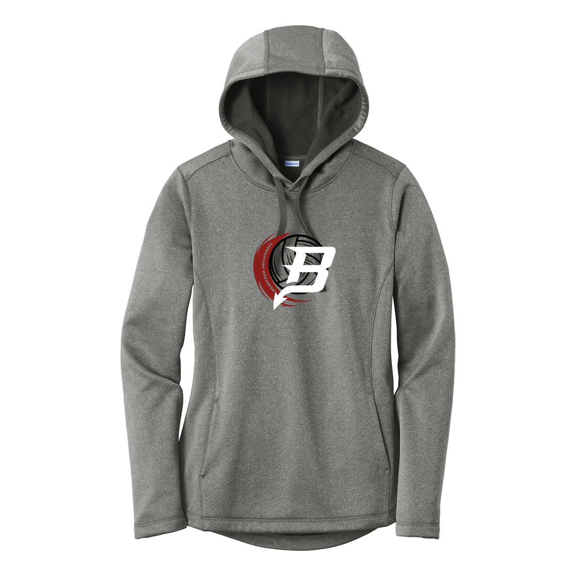 Bradford Volleyball B Ladies Heathered Sport-Wick Hoodie