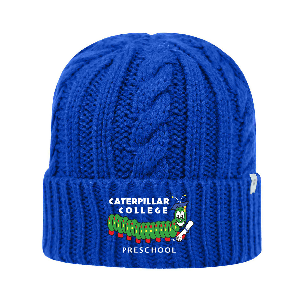 Caterpillar College Cable Knit Cap (3 colors)