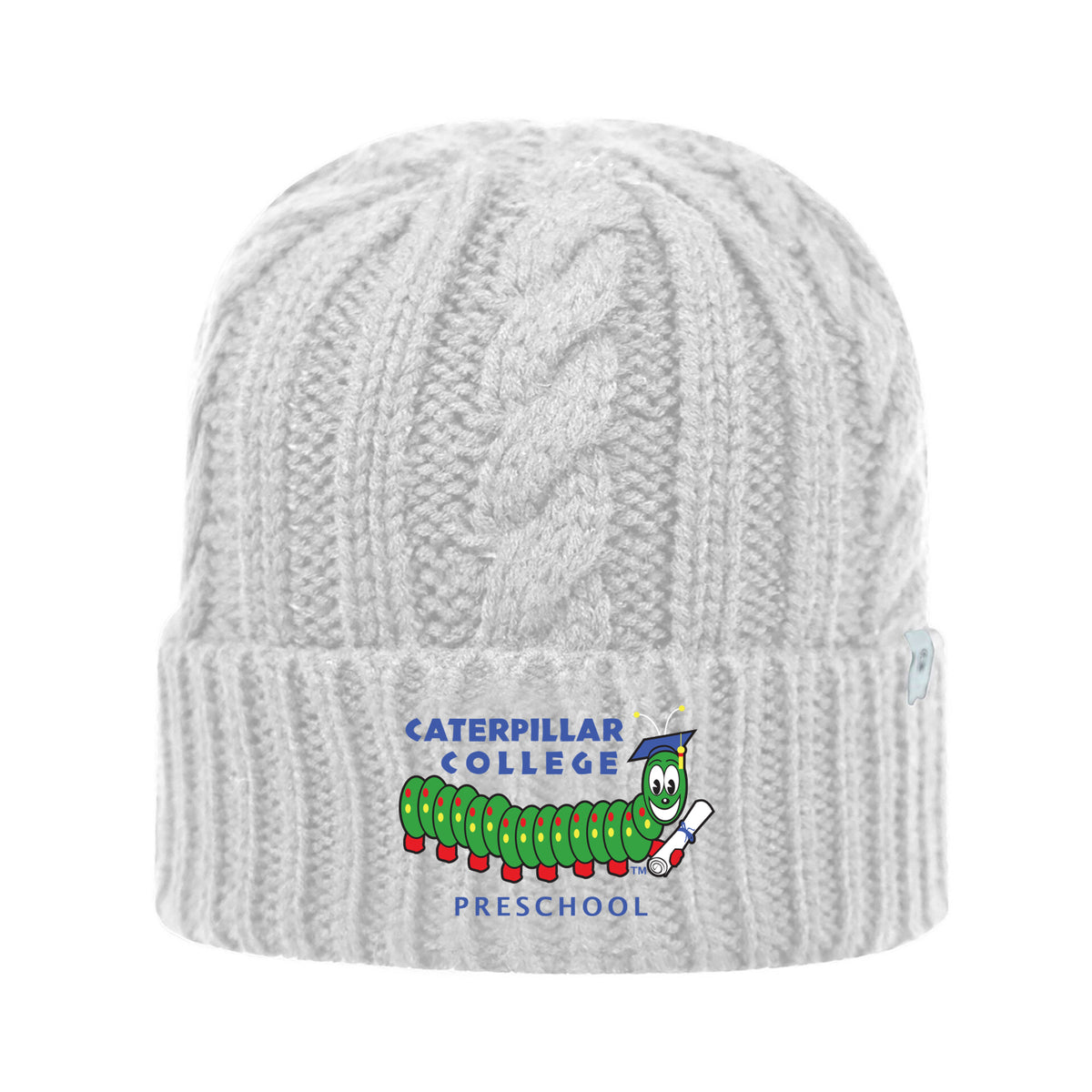 Caterpillar College Cable Knit Cap (3 colors)