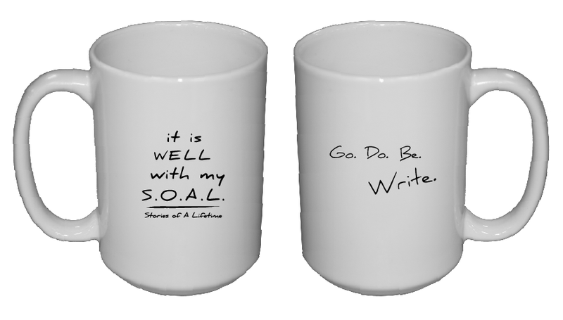 S.O.A.L.  Boutique Mug Go.Do.Be.Write.