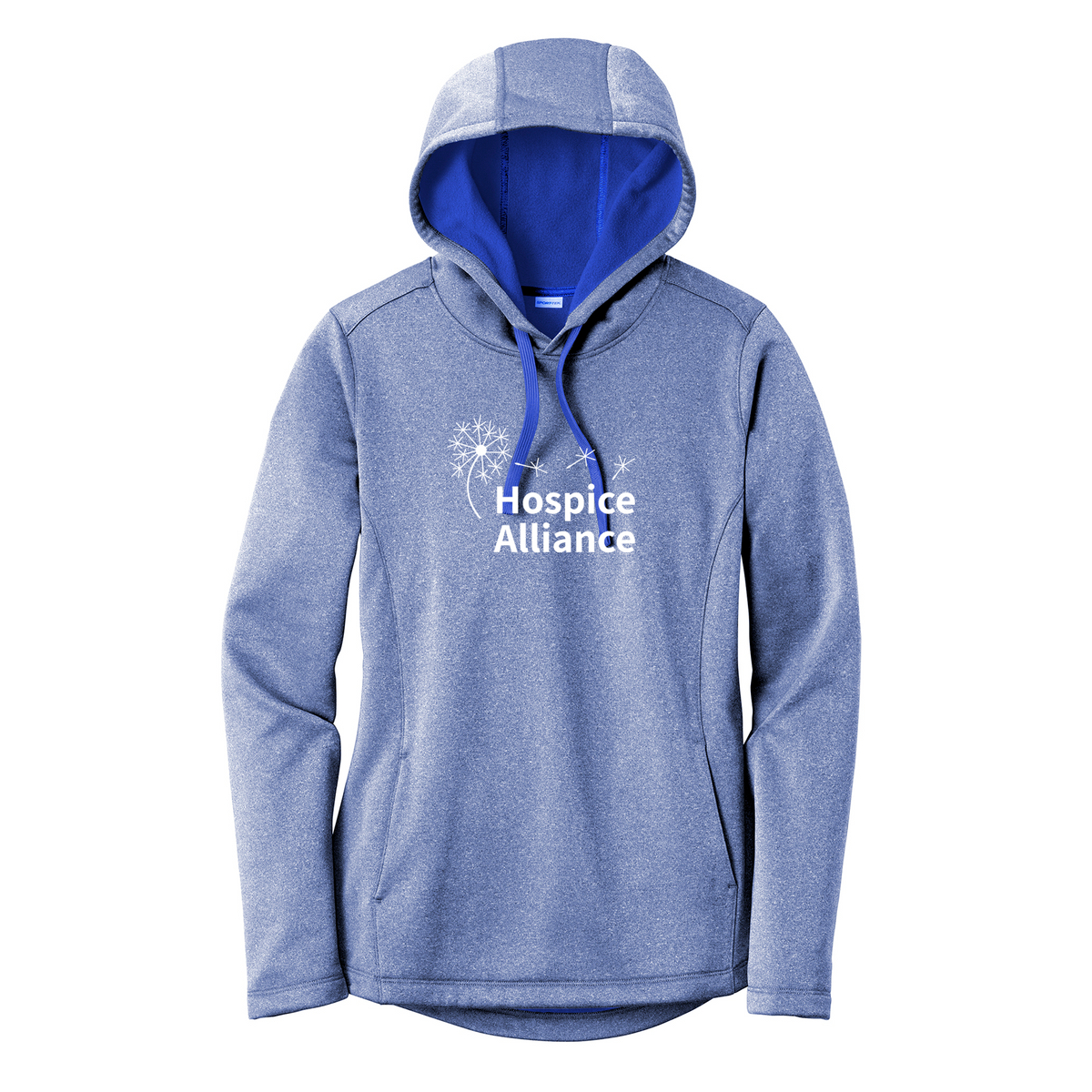 Hospice Alliance Ladies Heathered Sport-Wick Fleece Hoodie (2 colors)