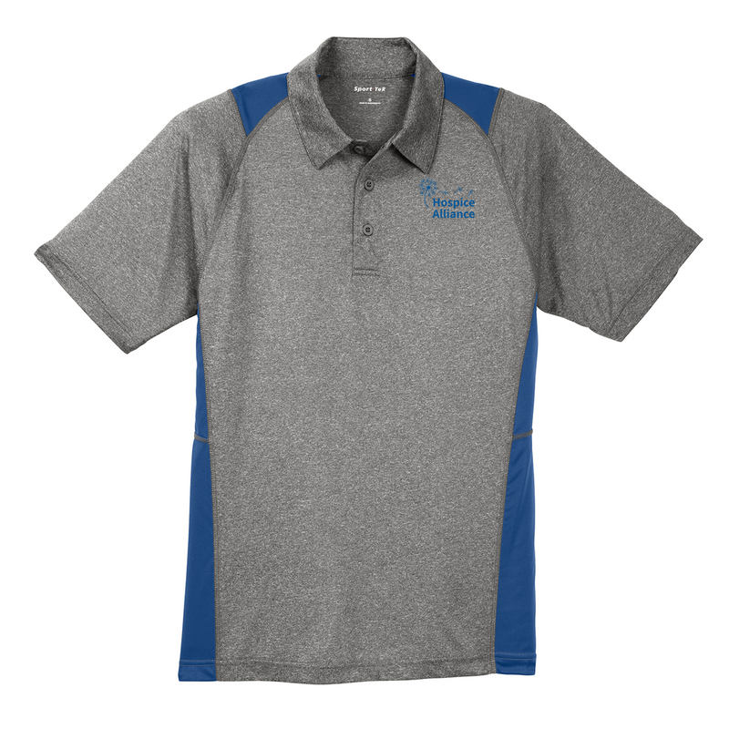 Hospice Alliance Adult Heathered Colorblock Polo